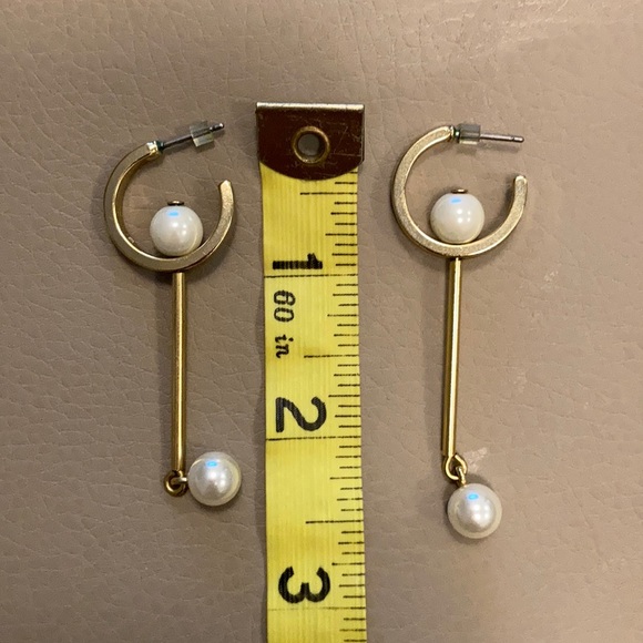 ZARA gold pearl earrings - Picture 3 of 3